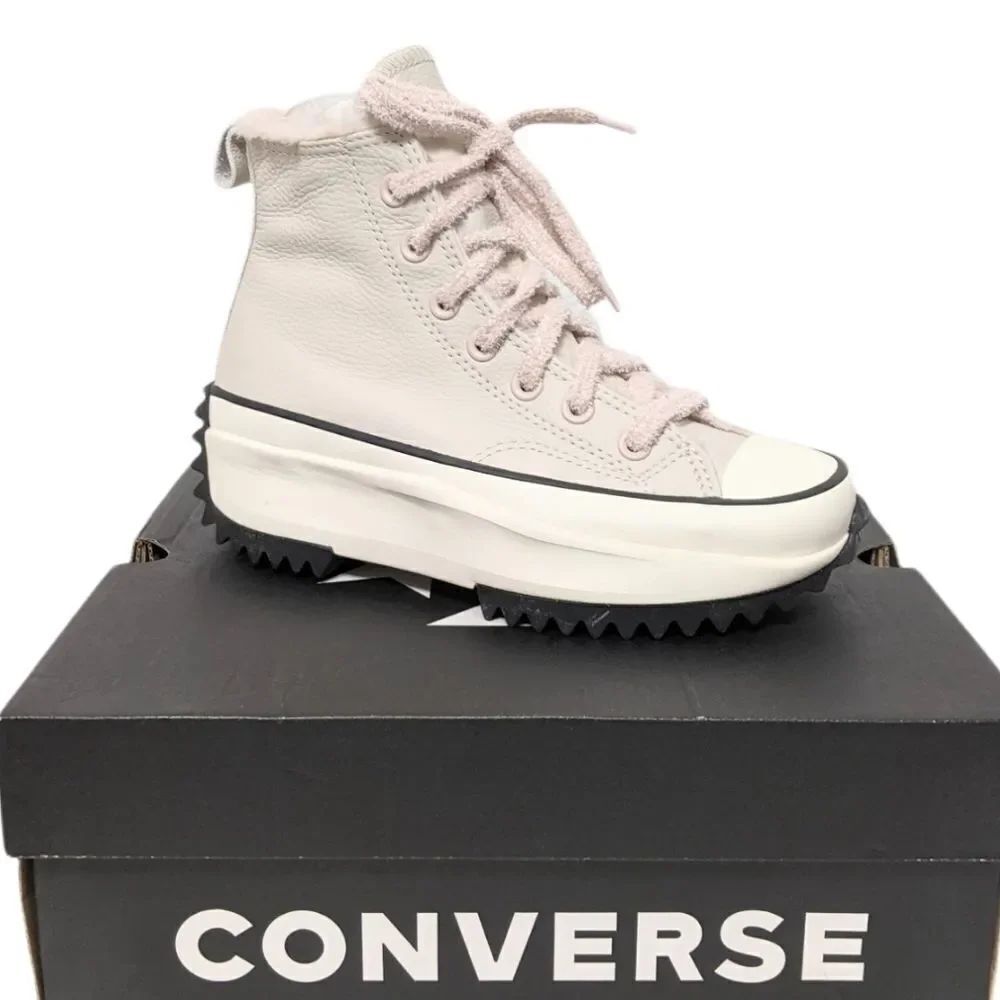 NIB CONVERSE Run Star Hike Hi Cozy Club Leather Sneakers 4.5 - Picture 9 of 9